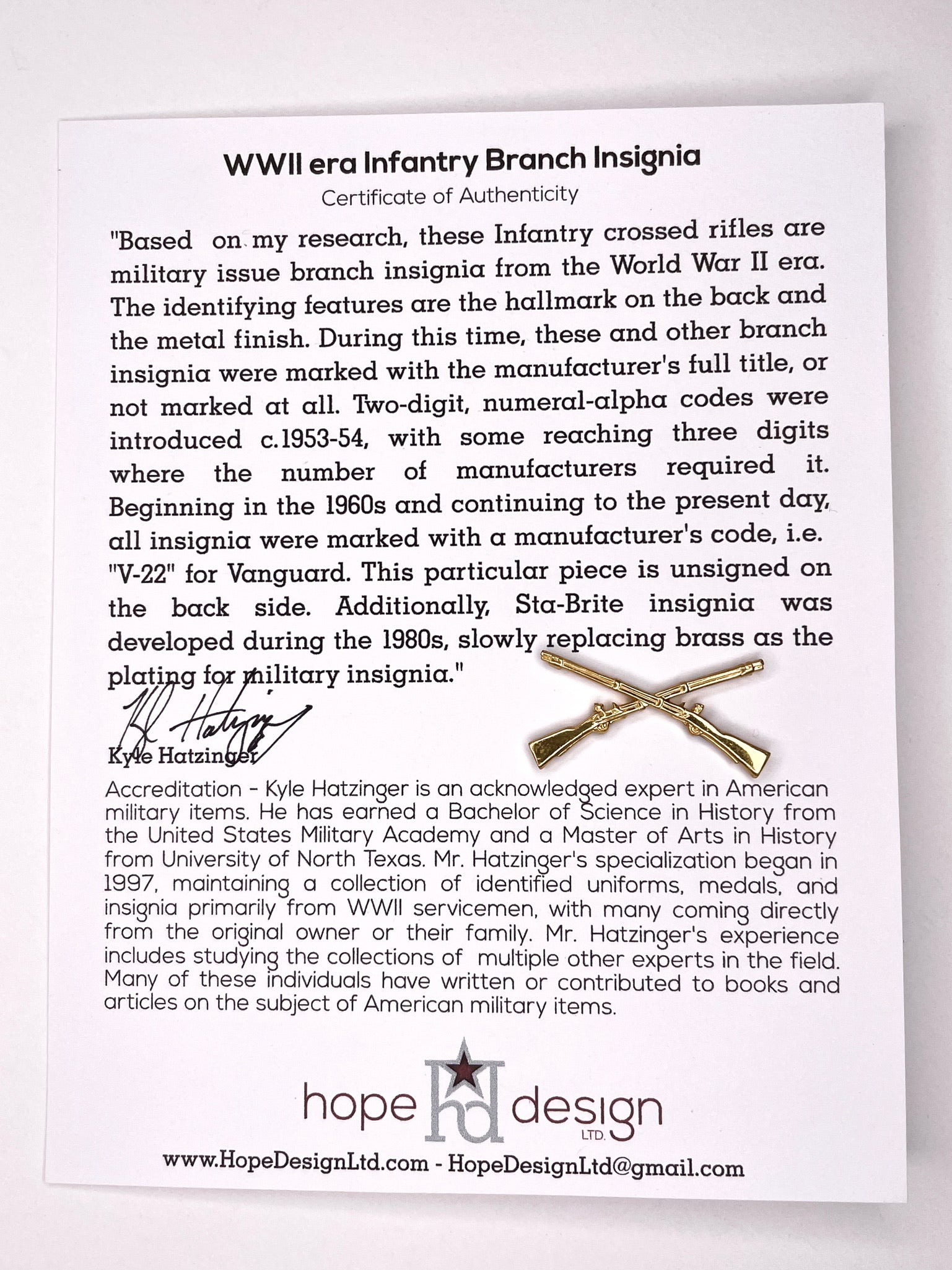 Vintage WWII U.S. Army Insignia Gift Set