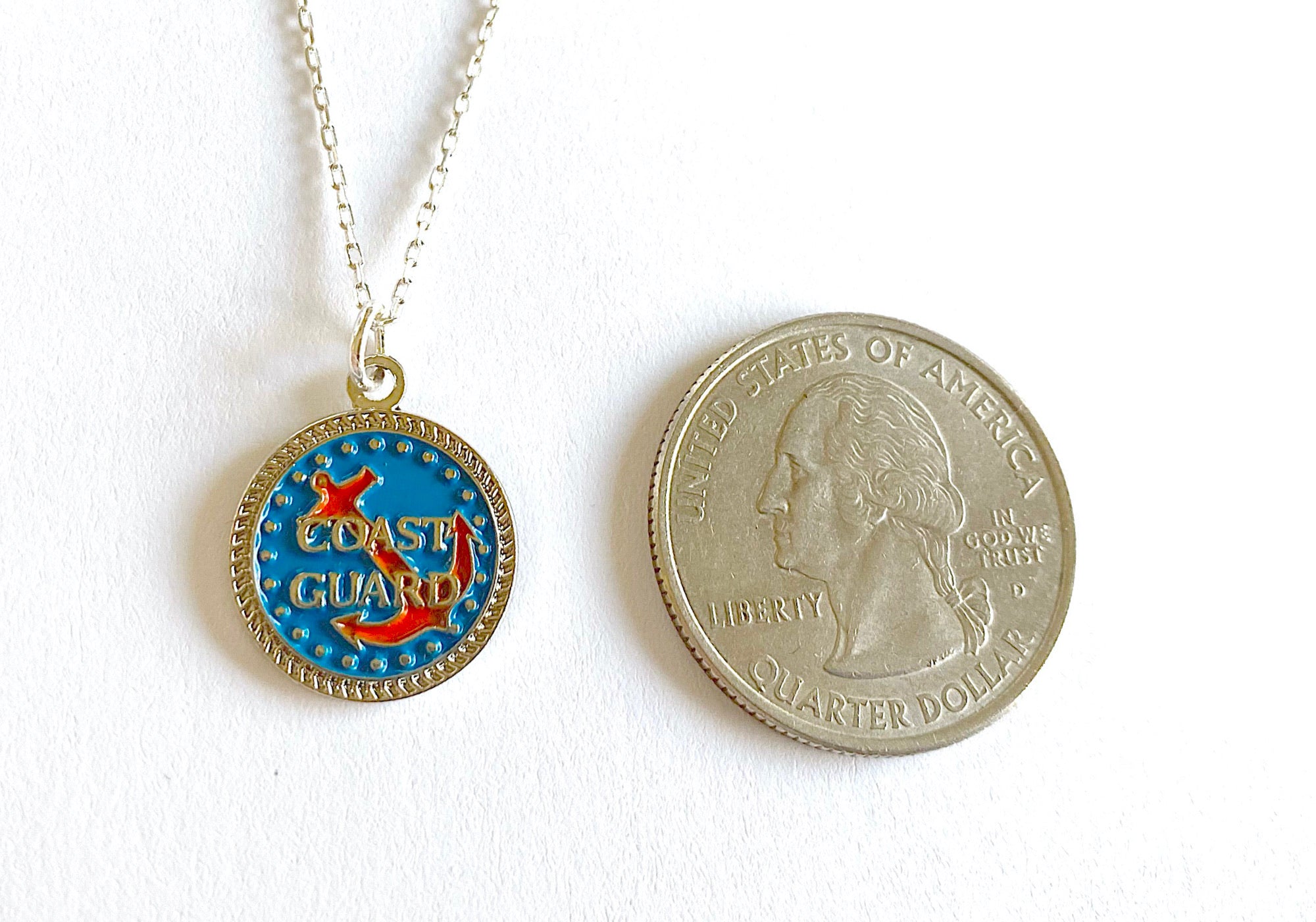 Coast Guard Charm Necklace