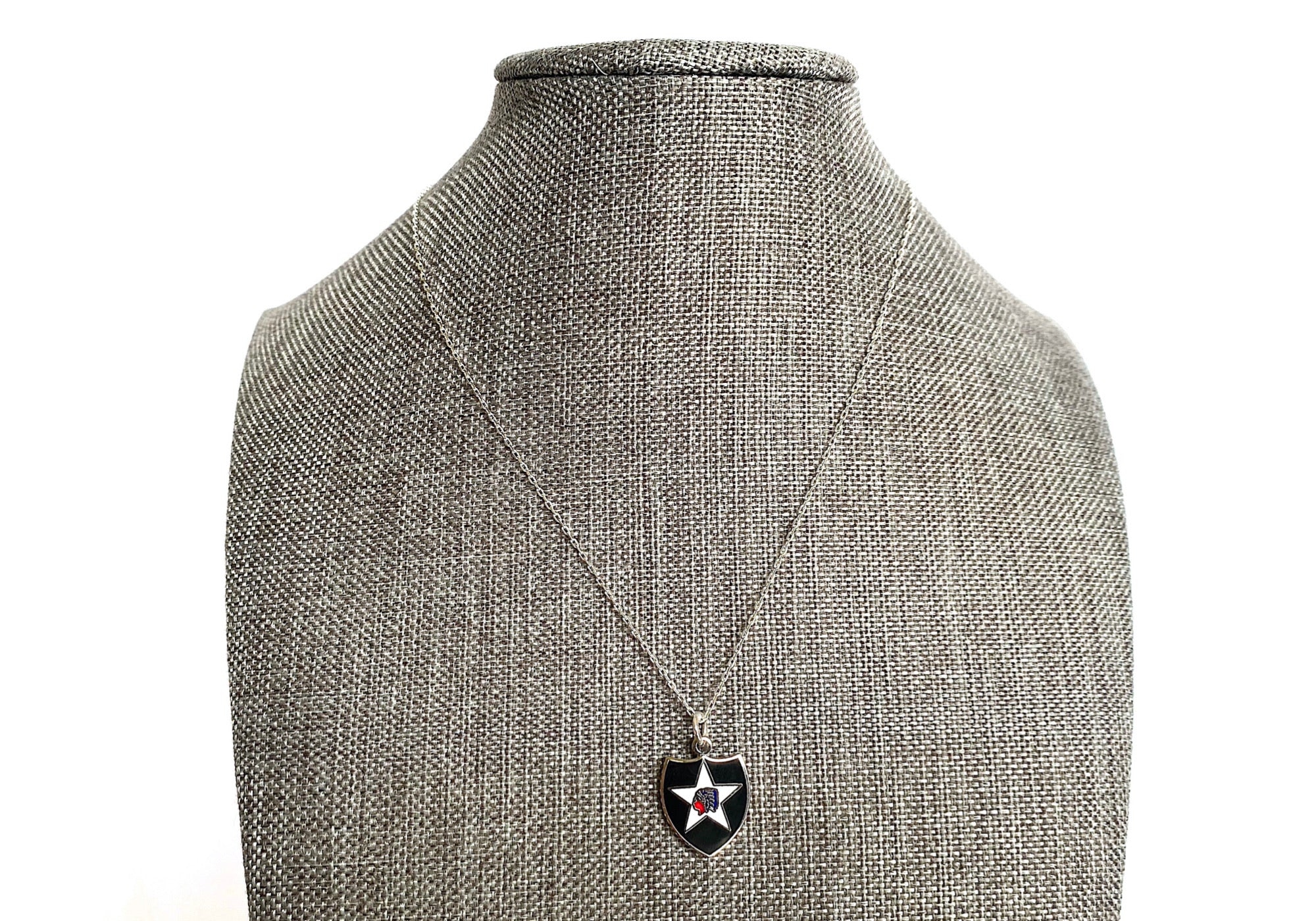 2nd Infantry Division Charm Necklace
