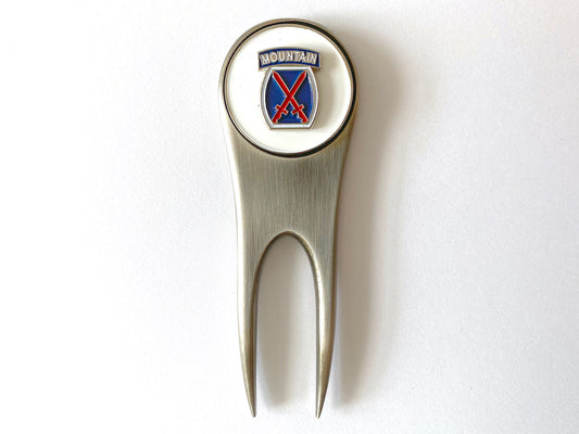 10th Mountain Division Golf Divot Tool and Ball Marker