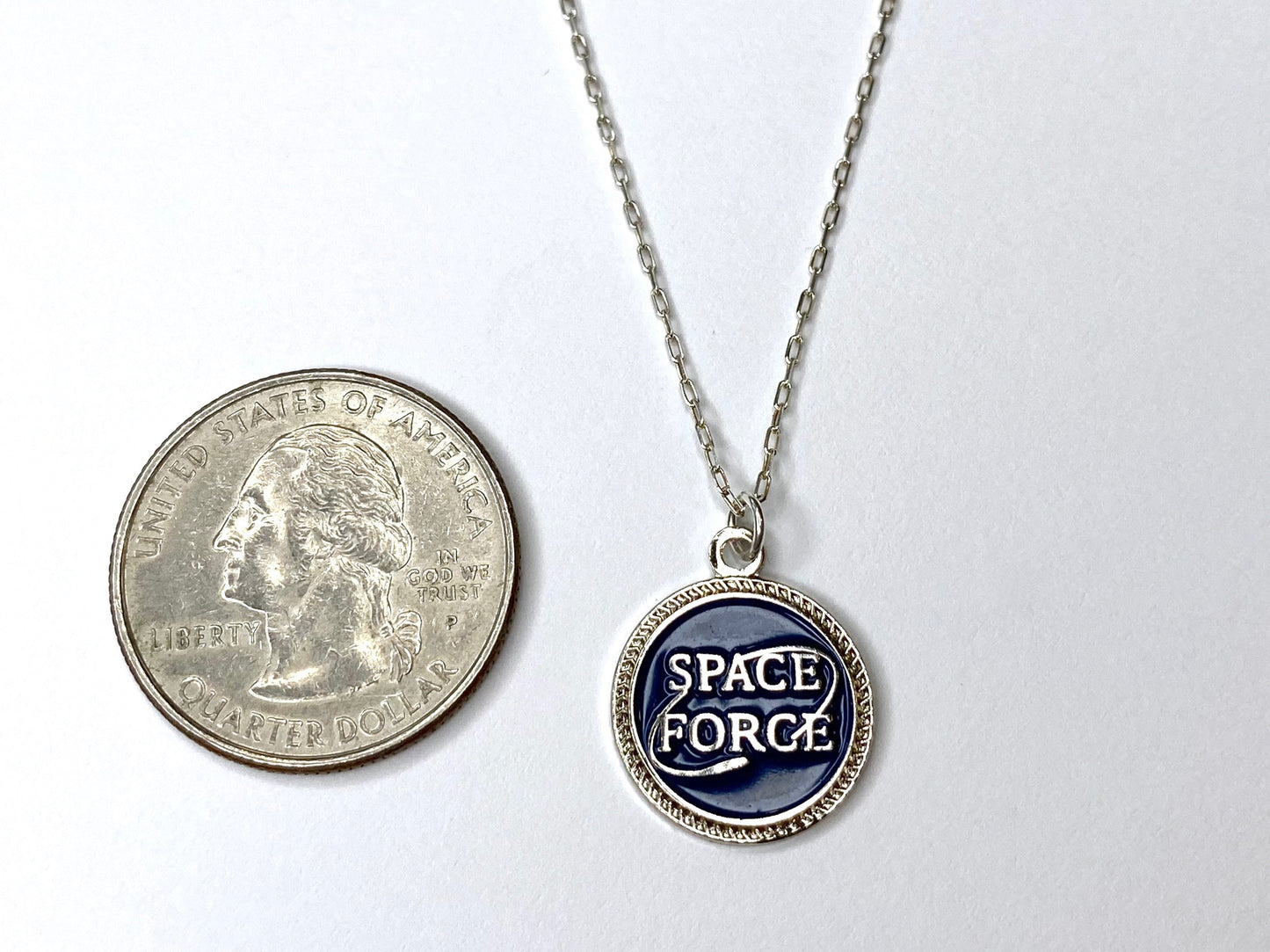 Space Force Charm Necklace