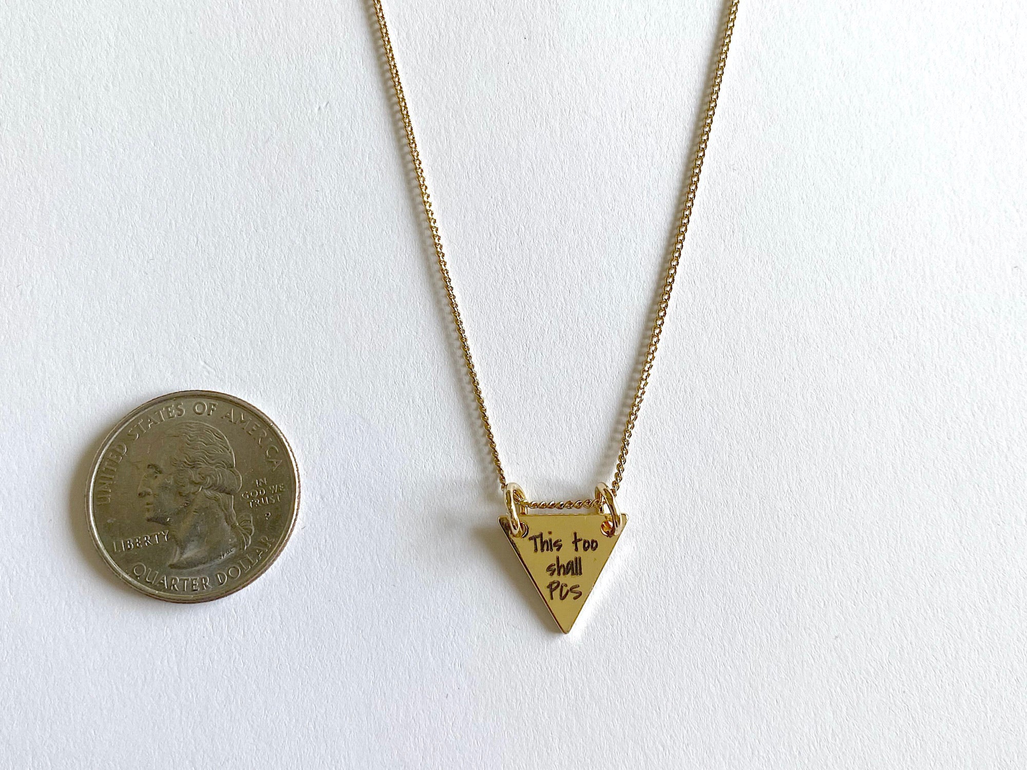This Too Shall PCS Gold Necklace