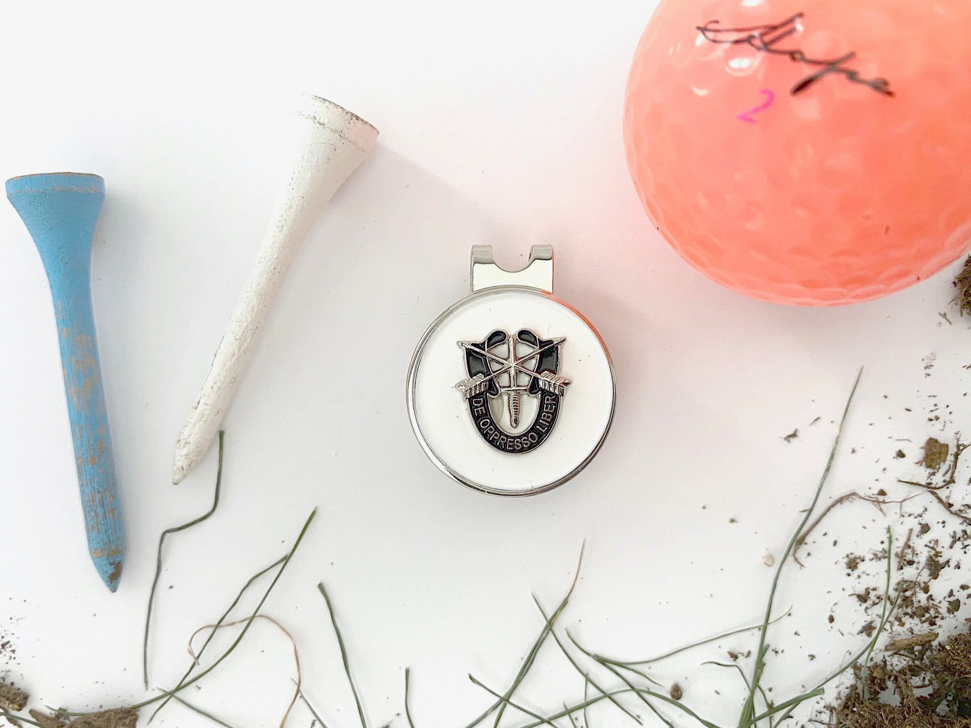 Special Forces 'De Oppresso Liber' (DOL) Golf Hat Clip and Ball Marker