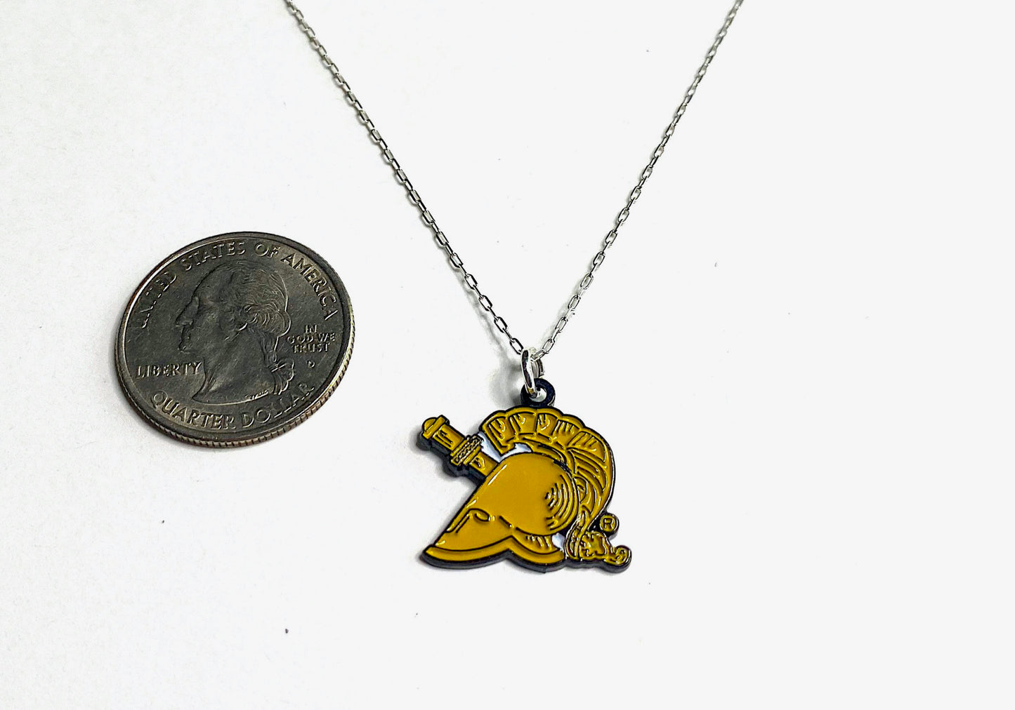West Point Athena Gold Charm Necklace