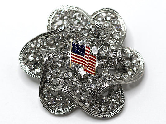 American Flag Brooch