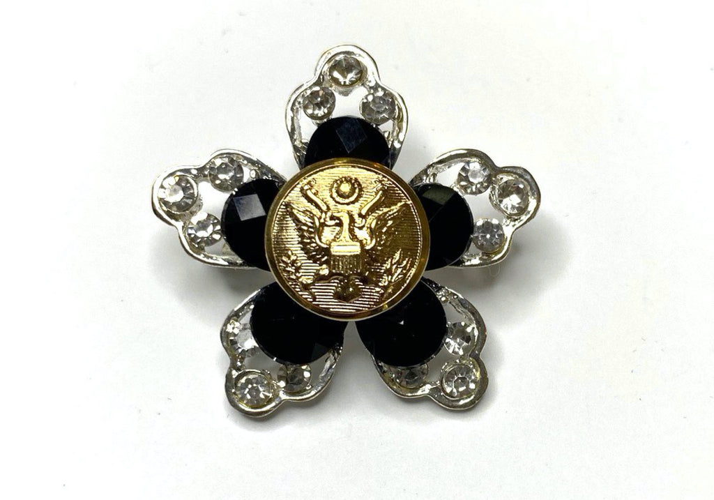 Army Button Limited Edition Brooch BR337