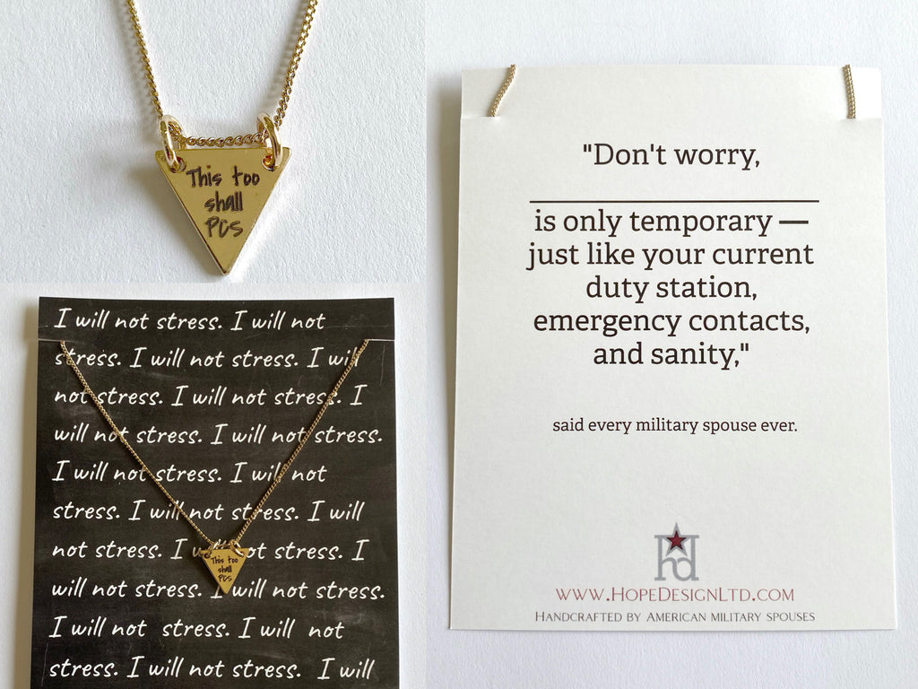 This Too Shall PCS Gold Necklace