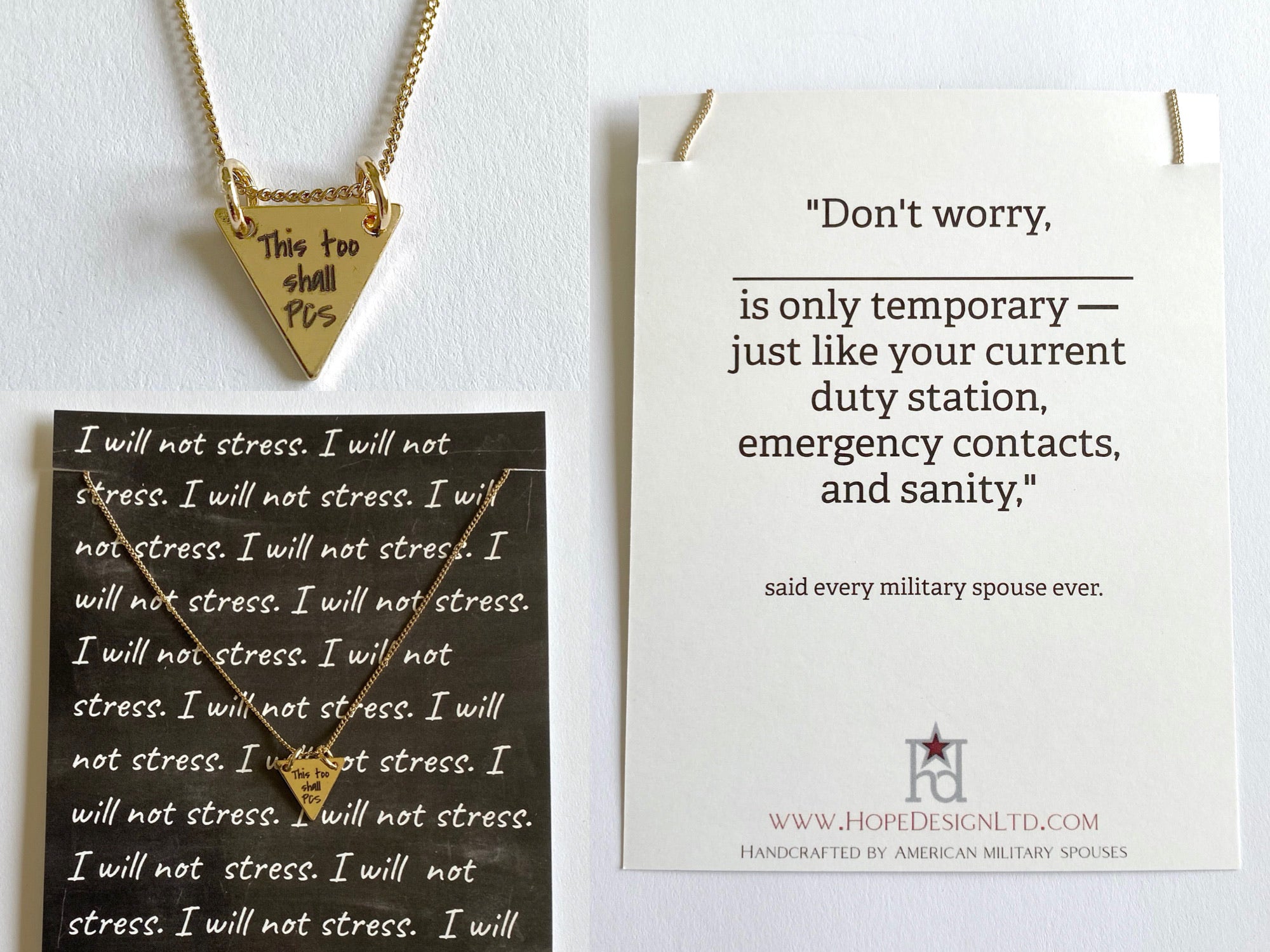 This Too Shall PCS Gold Necklace