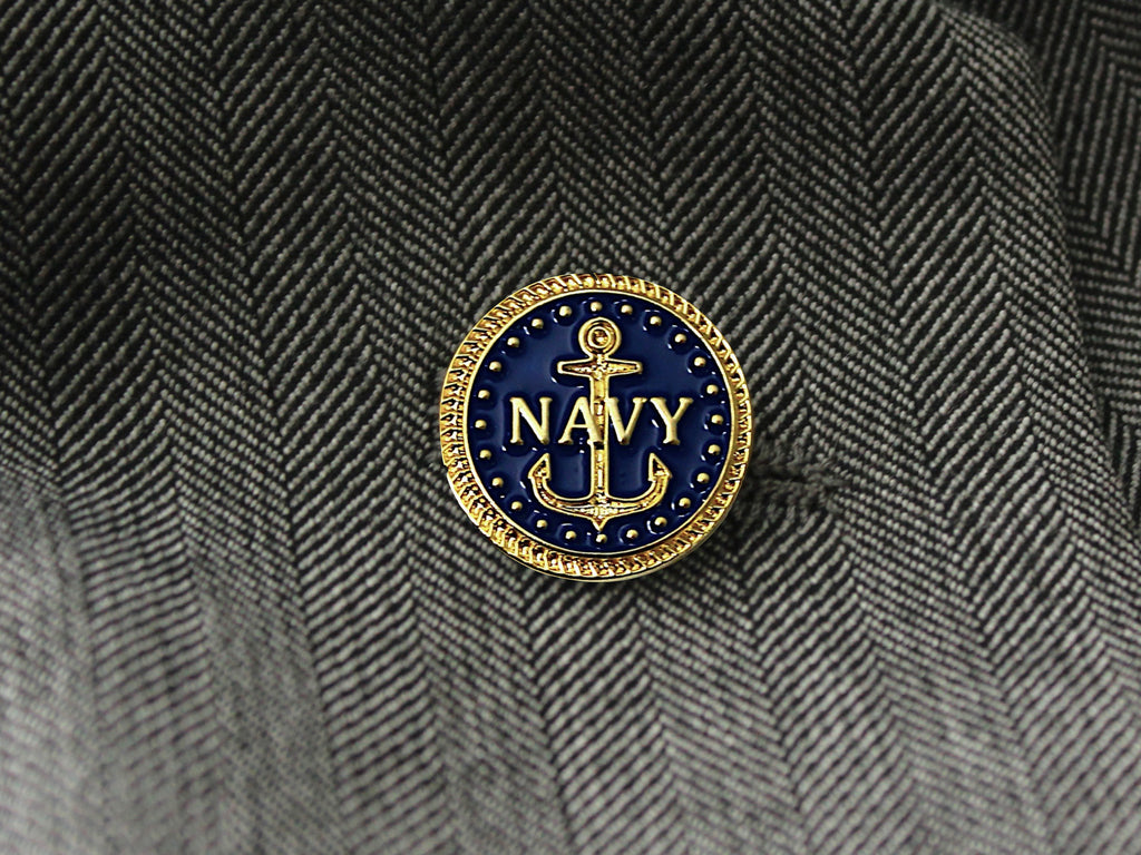 Navy Lapel Pin