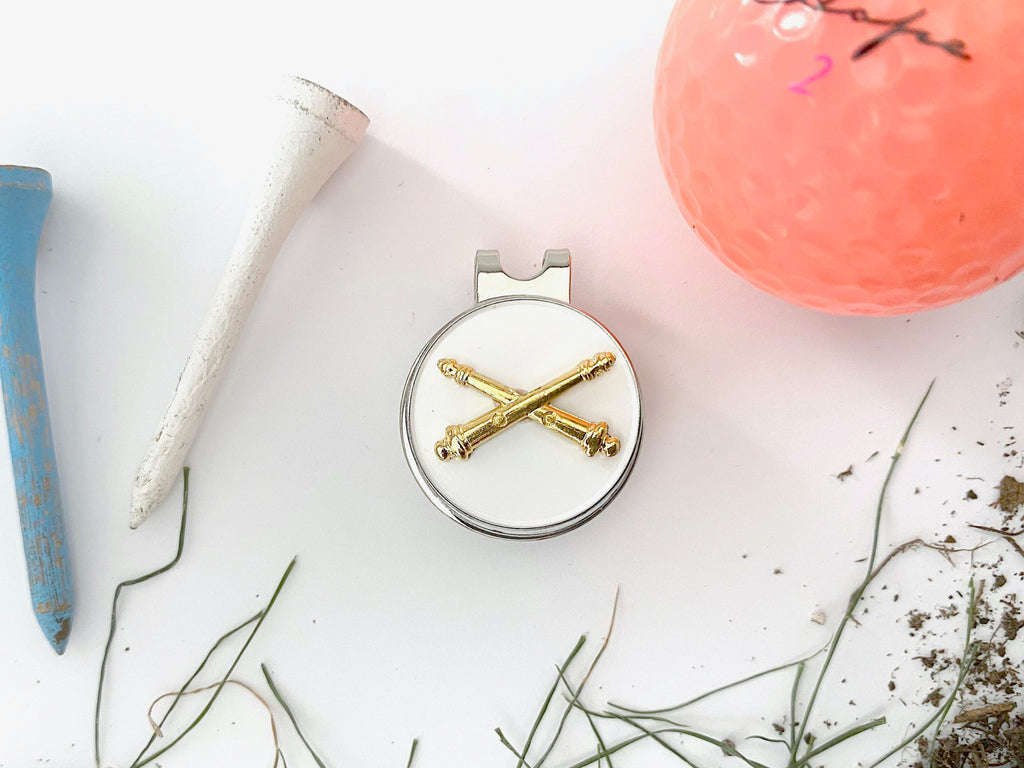 Field Artillery Golf Hat Clip and Ball Marker