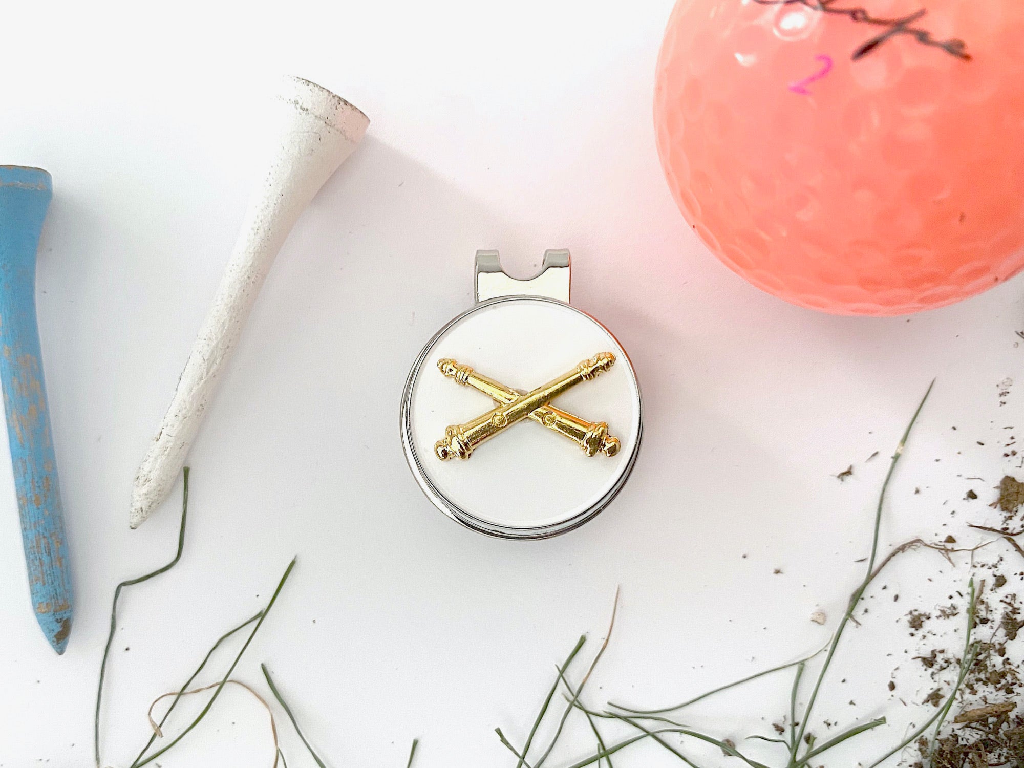 Field Artillery Golf Hat Clip and Ball Marker