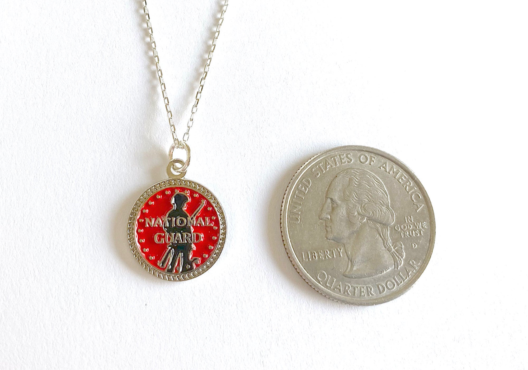 National Guard Charm Necklace