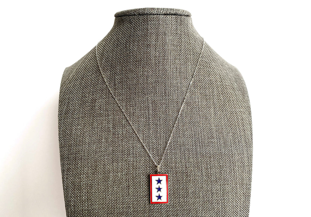 Blue Star (3 Star) Charm Necklace