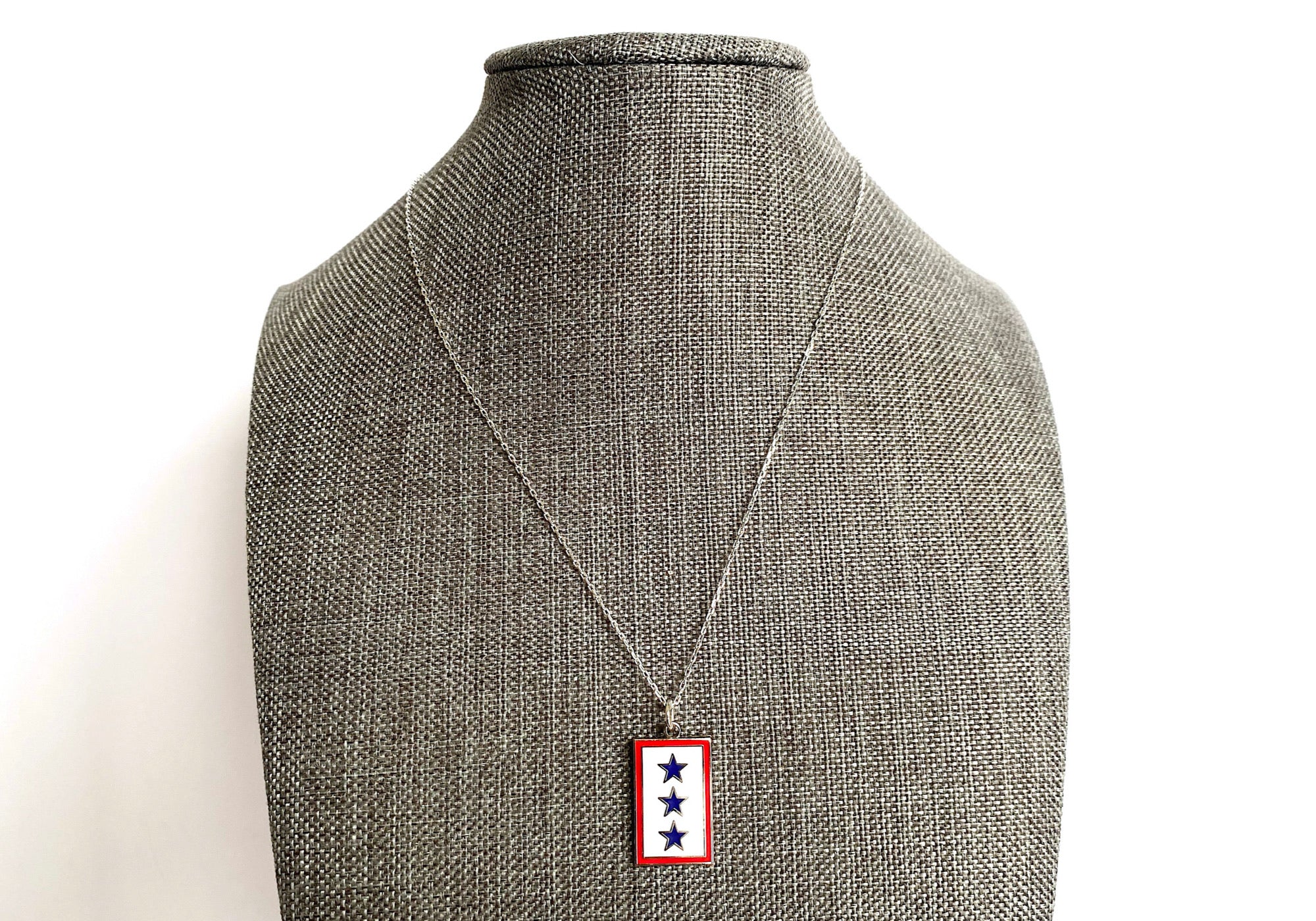 Blue Star (3 Star) Charm Necklace