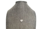 USMA Small Silver Crest Charm Necklace