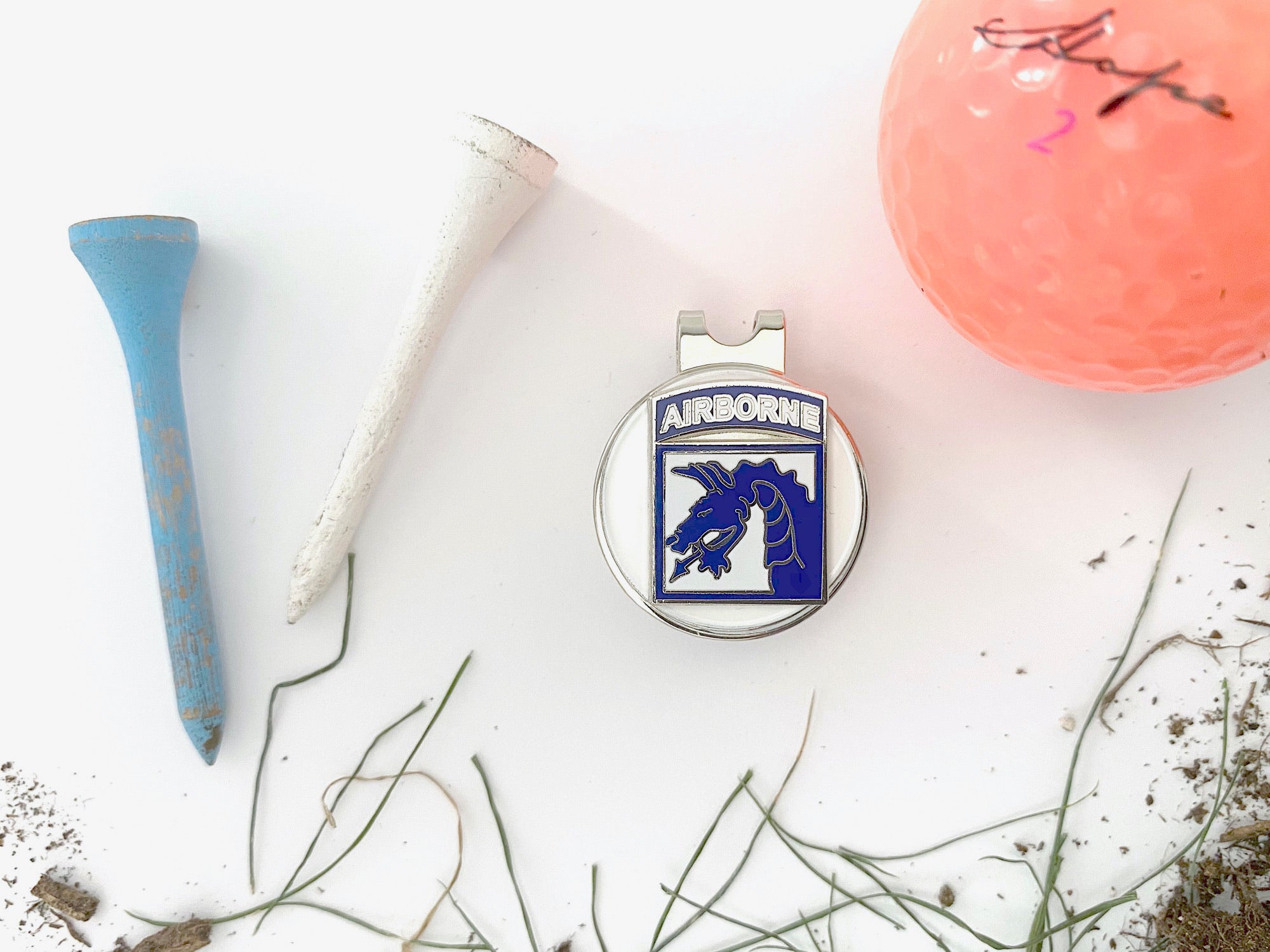 XVIII Airborne Corps Golf Hat Clip and Ball Marker