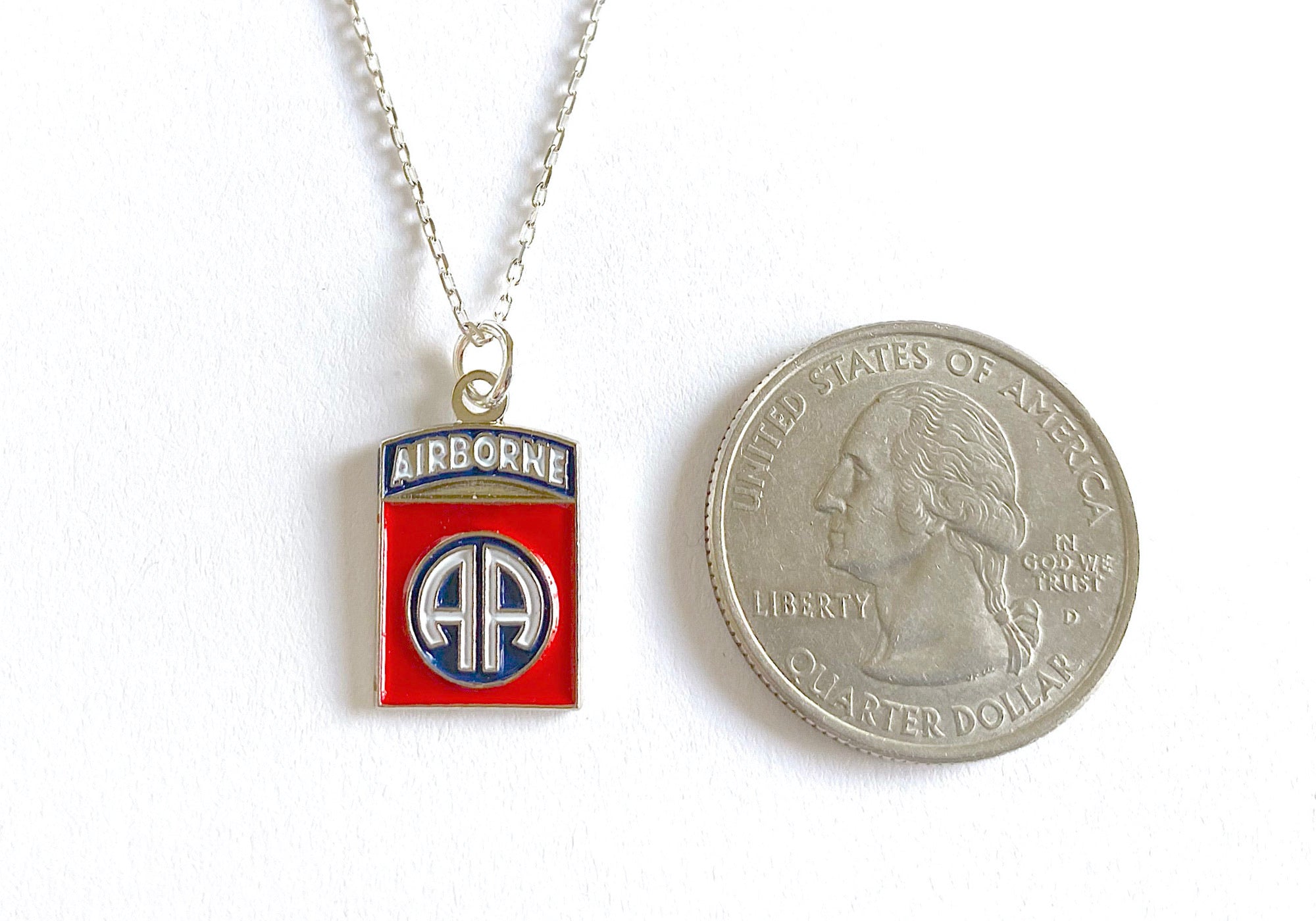 82nd Airborne Division Charm Necklace