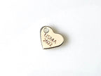 USMA Class of 2022 Engraved Heart in Silver Charm