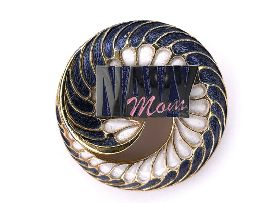 Navy Mom One of a Kind Brooch BR933