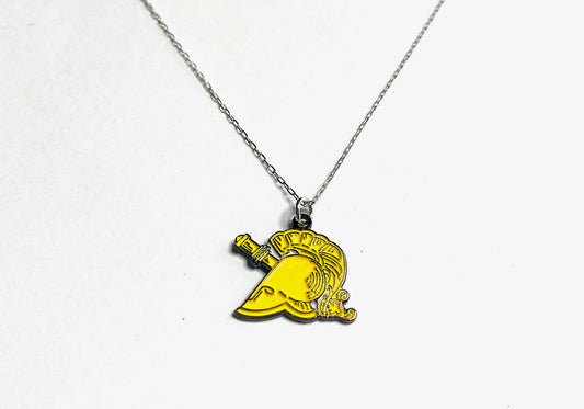 West Point Athena Yellow Charm Necklace