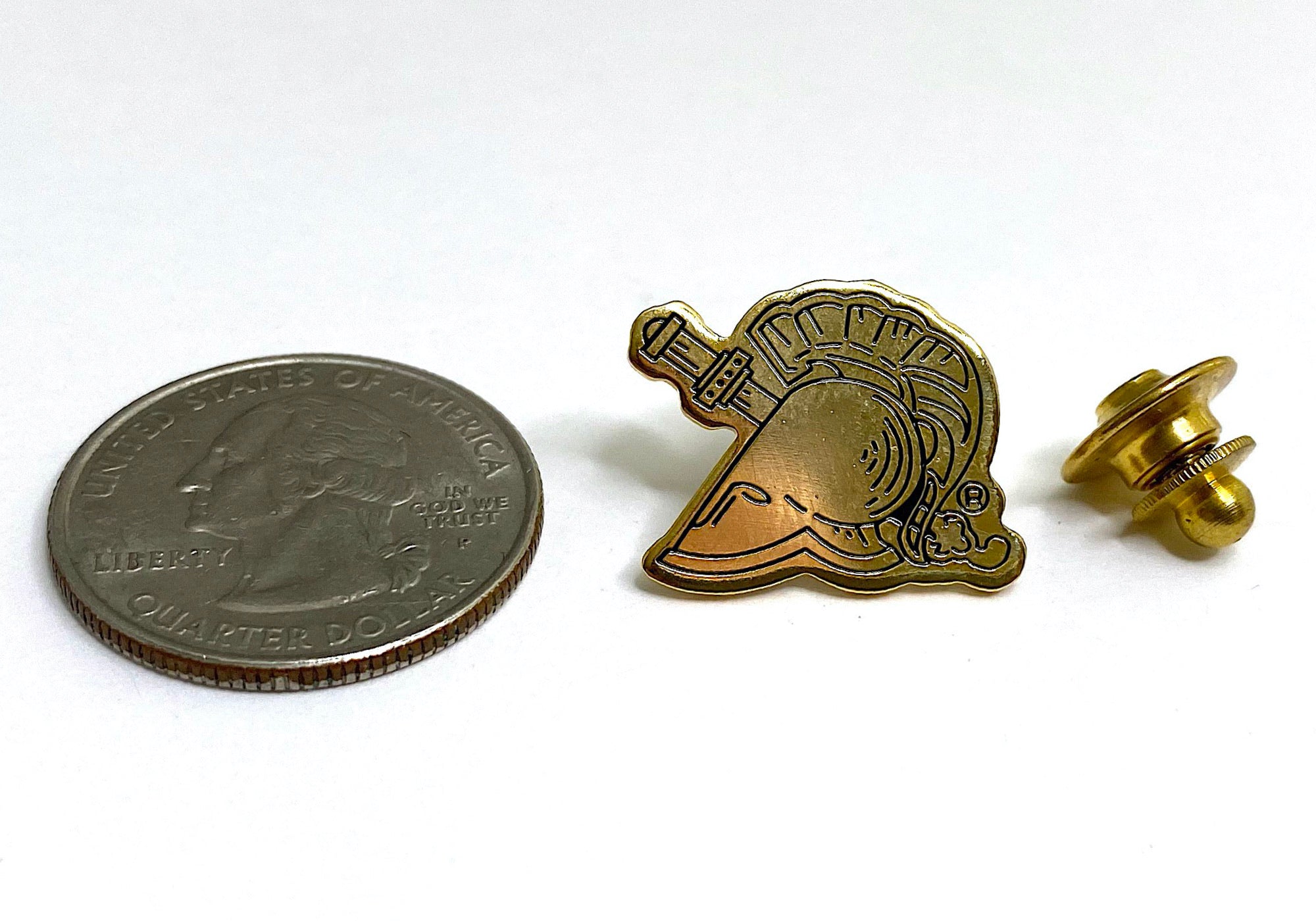 USMA Gold Athena Helmet Lapel Pin