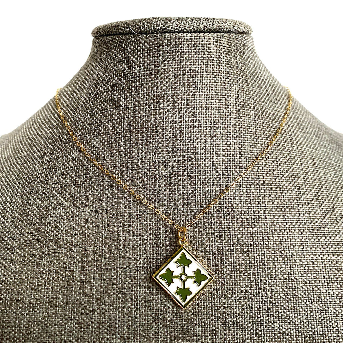 4th Infantry Division Charm Necklace