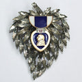 Purple Heart Vintage Brooch BR1010