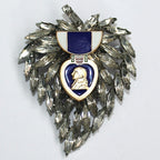 Purple Heart Vintage Brooch BR1010