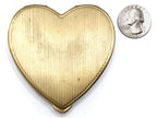 WWII-era Vintage Sweetheart Compact | Gold Navy Heart VB9