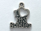 "I Love My Soldier" Charm
