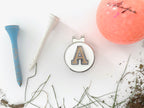 USMA Tan "A" Golf Hat Clip and Ball Marker