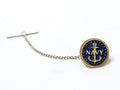 Navy Silver Tie Tack