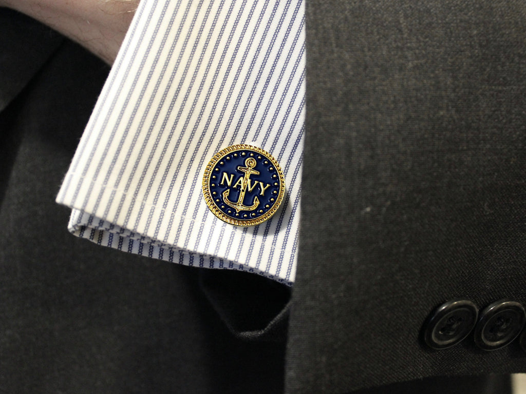Navy Cufflinks