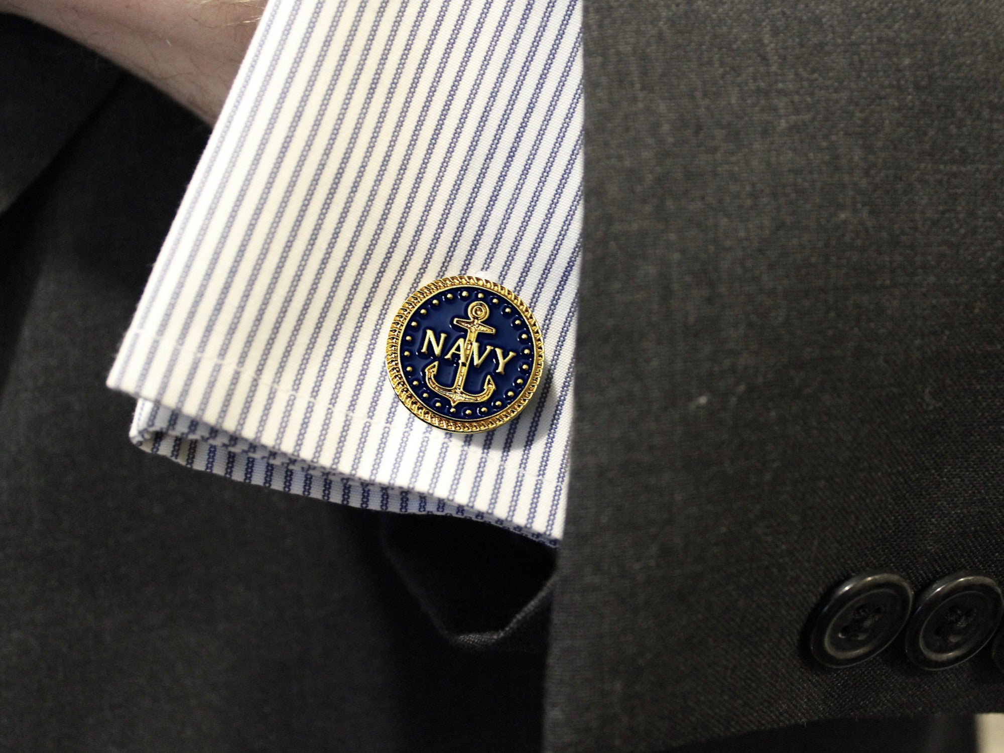 Navy Cufflinks