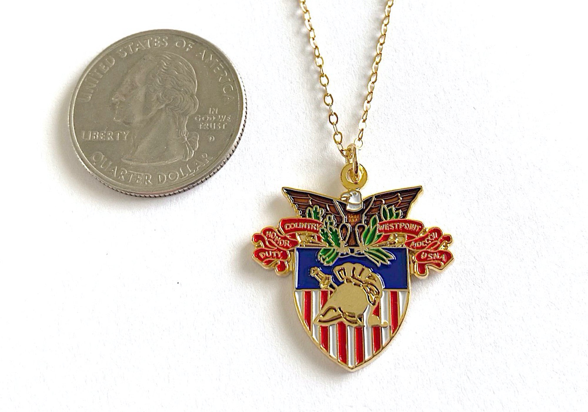 USMA Large Crest Charm