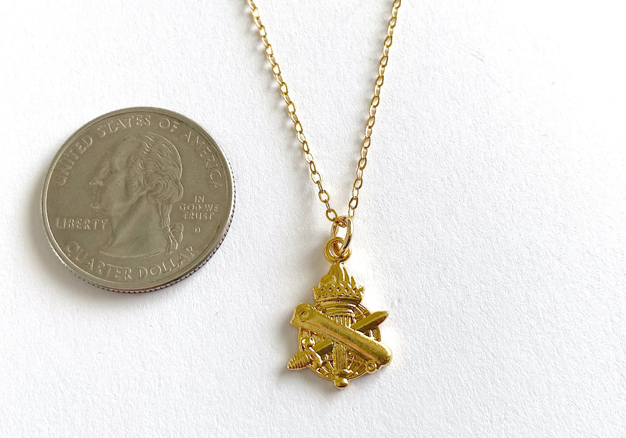 Civil Affairs Charm Necklace
