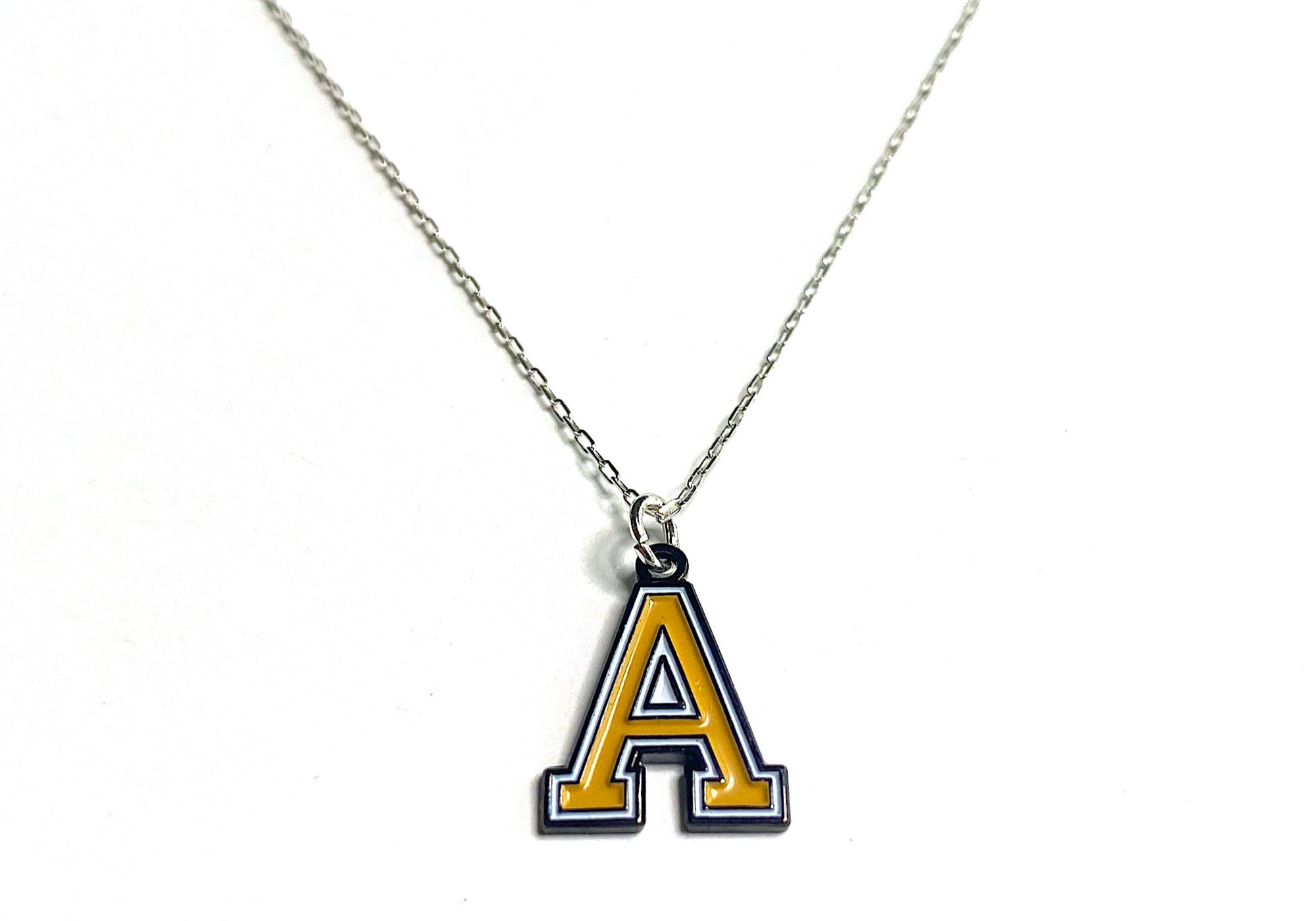 West Point USMA Block A Charm Necklace
