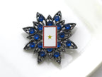 Gold Star Flag Brooch 04E