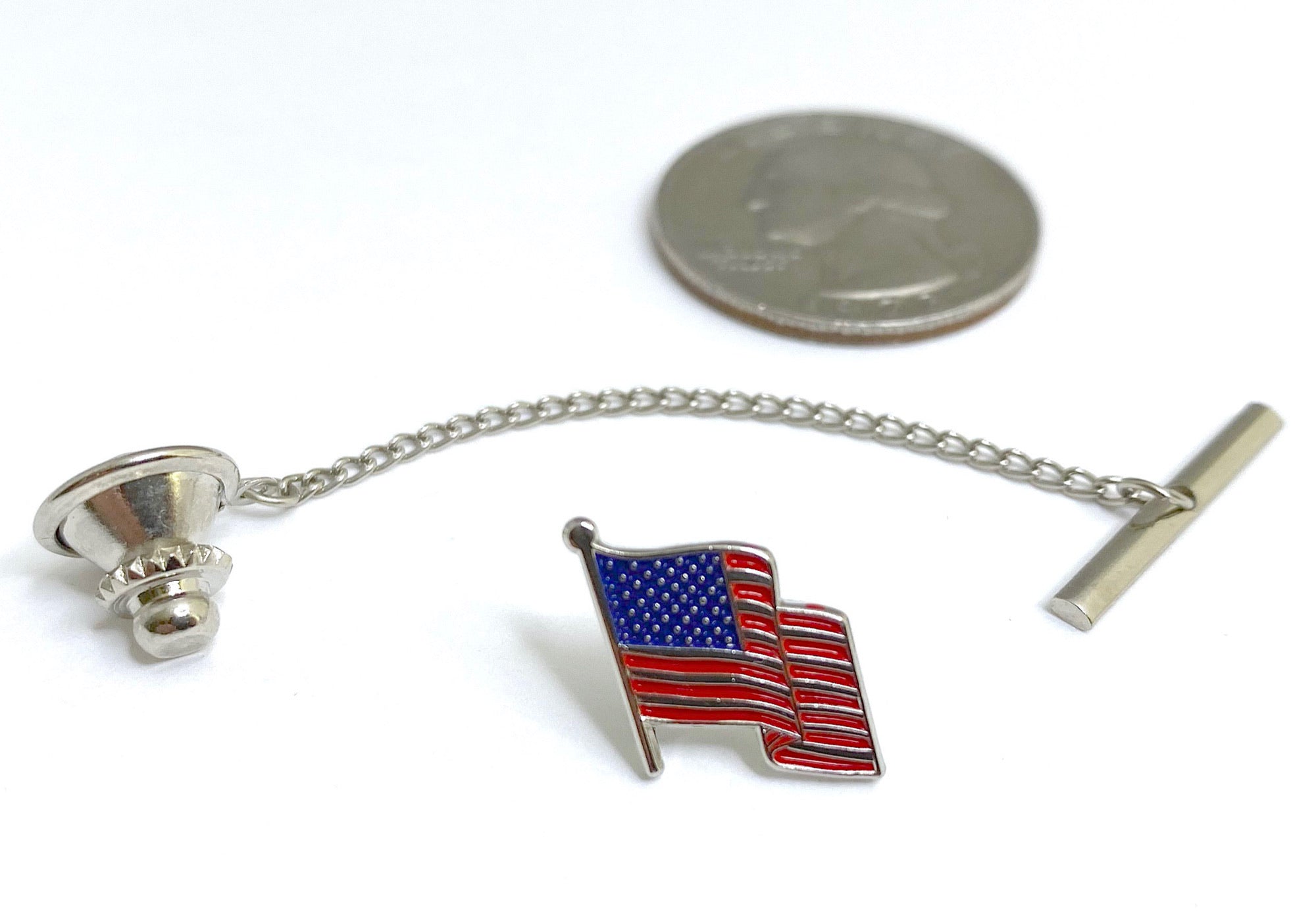 American Flag Tie Tack