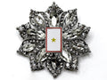 Gold Star Banner Brooch 24F