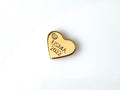 USMA Class of 2022 Engraved Heart in Gold Charm