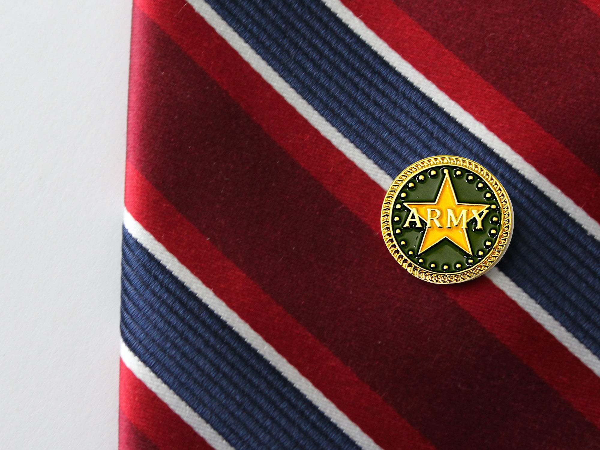 Army Silver Tie Tack