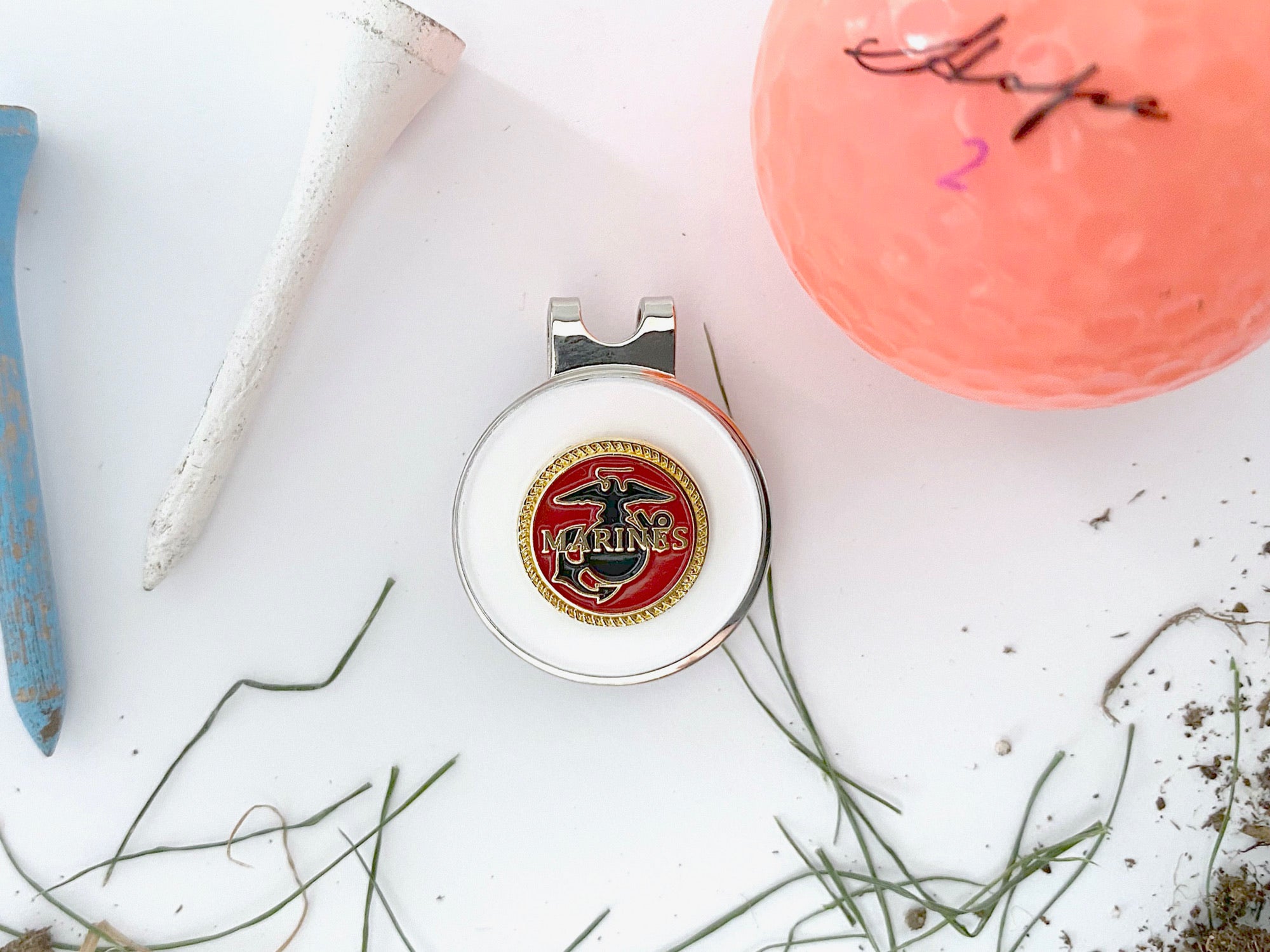 Marines Golf Hat Clip and Ball Marker