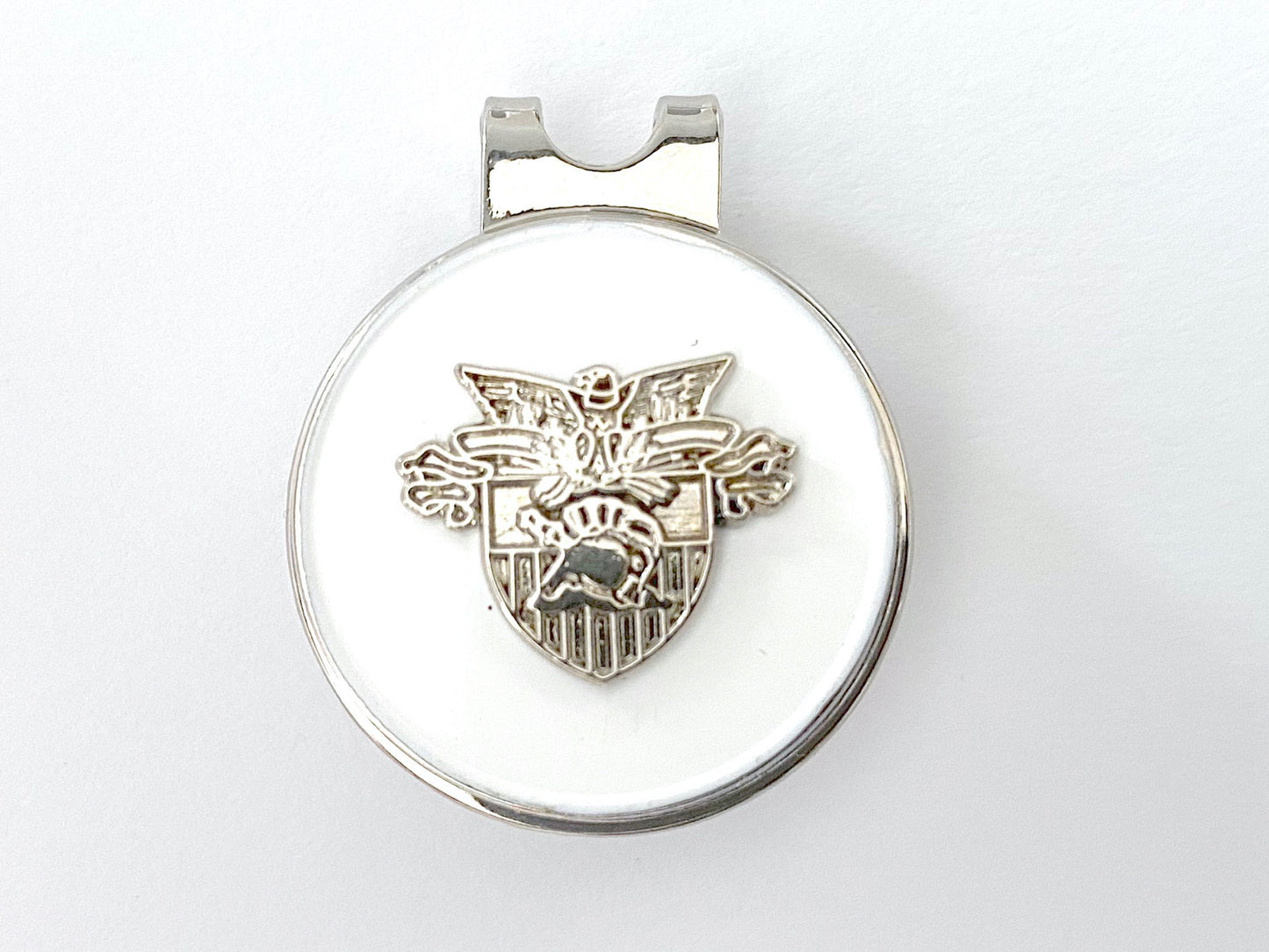 USMA Small Silver Crest Golf Hat Clip and Ball Marker