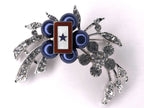 Blue Star Service Flag Vintage Brooch BR966