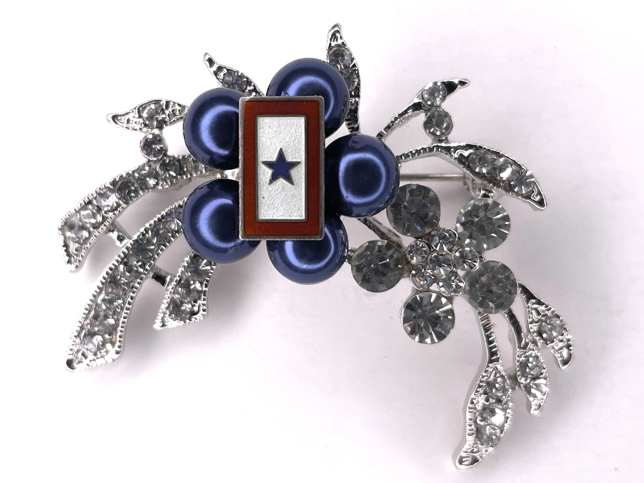 Blue Star Service Flag Vintage Brooch BR966