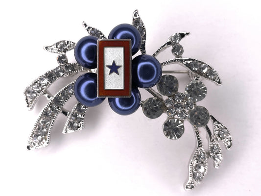 Blue Star Service Flag One of a Kind Brooch BR966