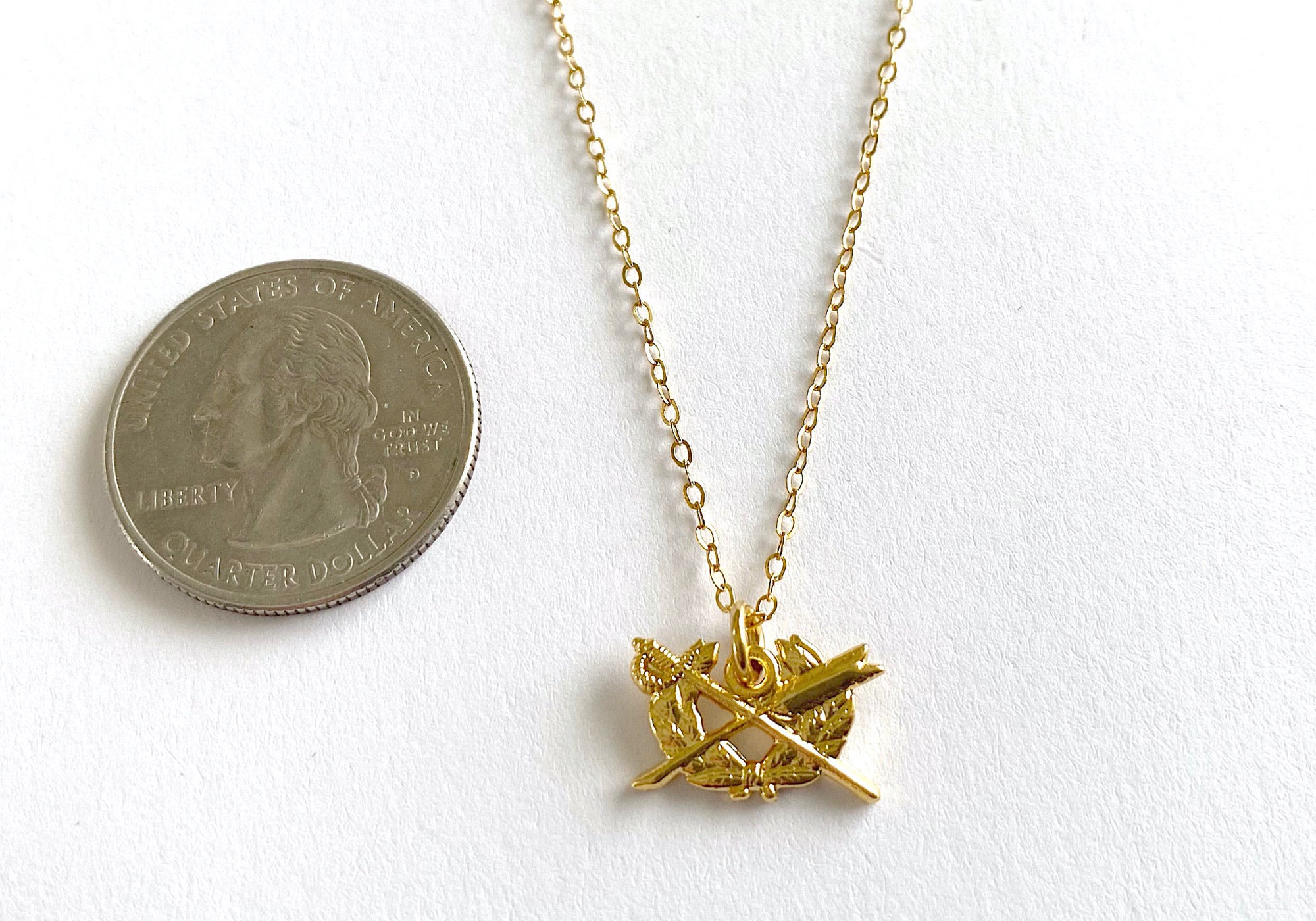 Judge Advocate General's Corps (JAG) Charm Necklace