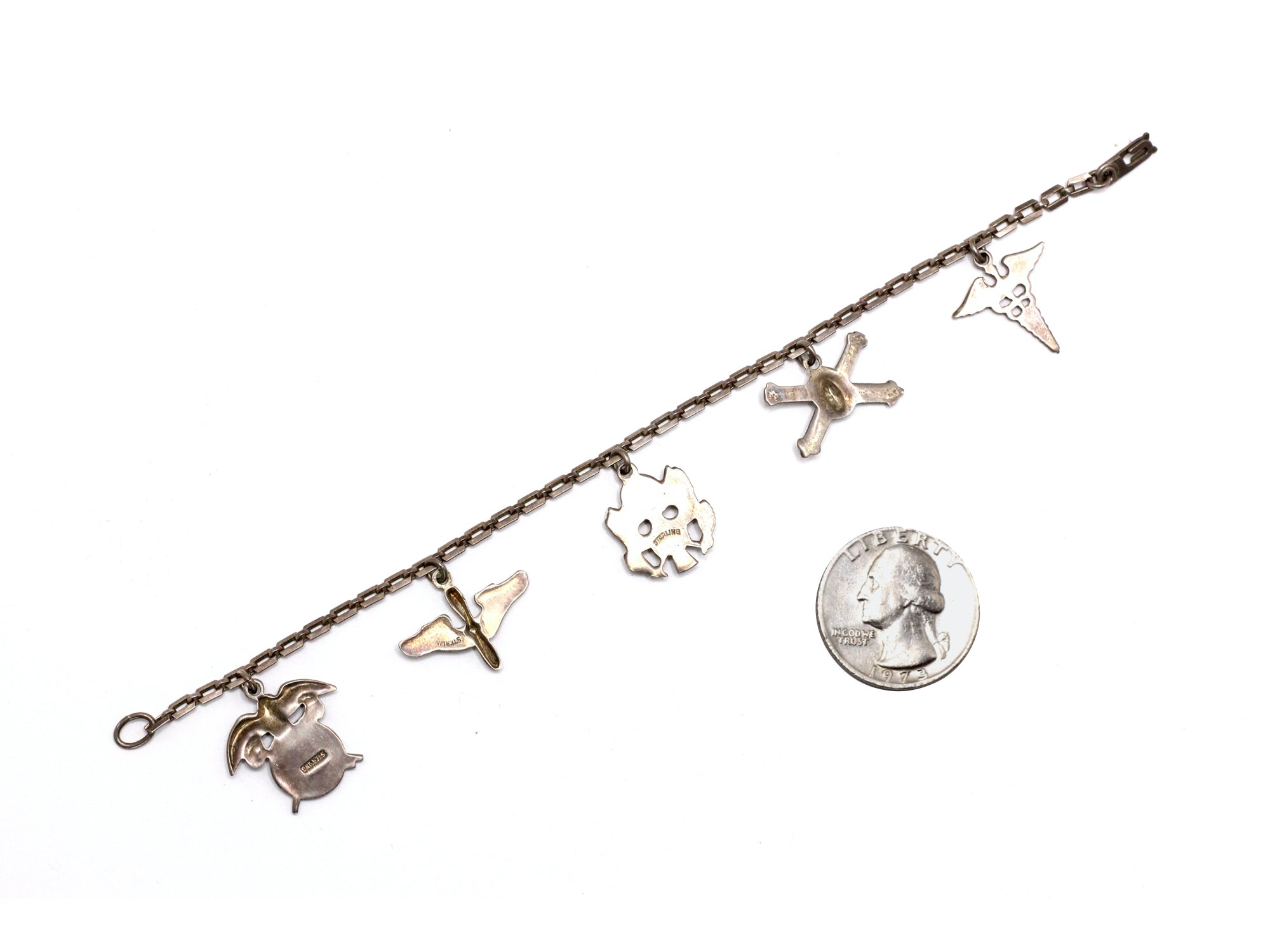 WWII-era Vintage Sweetheart Bracelet | Army Branch VB4