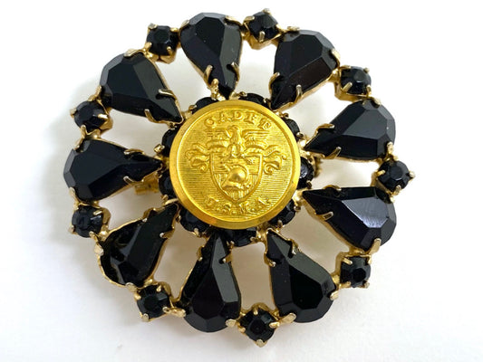 USMA (West Point) Uniform Button Vintage Brooch BR411